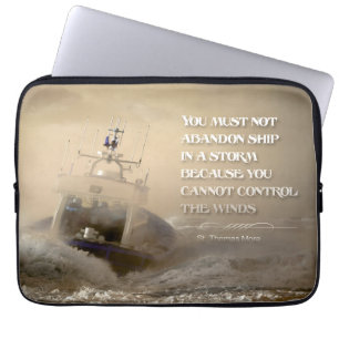 Capa Para Notebook Thomas More Inspirational Cote "Ventos de controle
