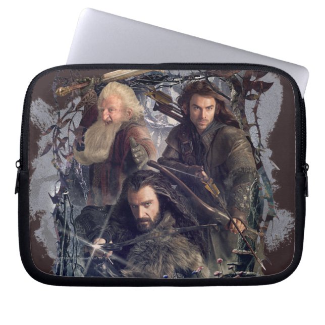 Capa Para Notebook Thorin, Kili e Gráfico Balin (Frente)