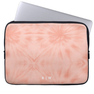 Capa Para Notebook Tie Dye Coral Cor-de-rosa moderno Pastel