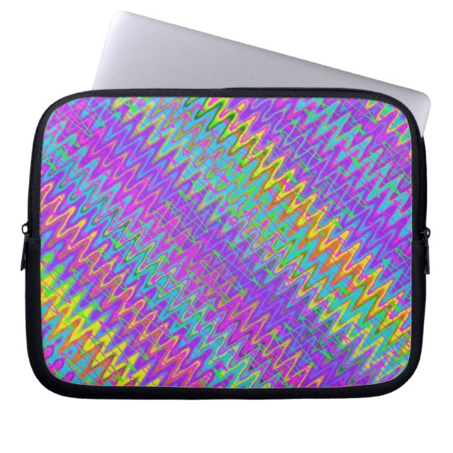 Capa Para Notebook Tie Dye Crazy Chevron (Frente)