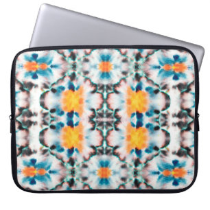 Capa Para Notebook Tie Dye Sem Olhos. Abstrato étnica. Psicado