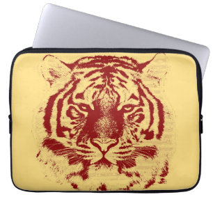 Capa Para Notebook Tiger Face Close-Up 7