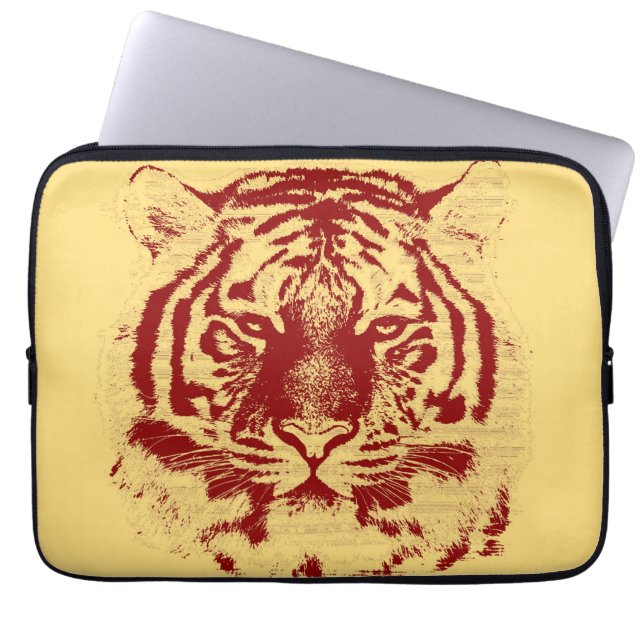Capa Para Notebook Tiger Face Close-Up 7 (Frente)