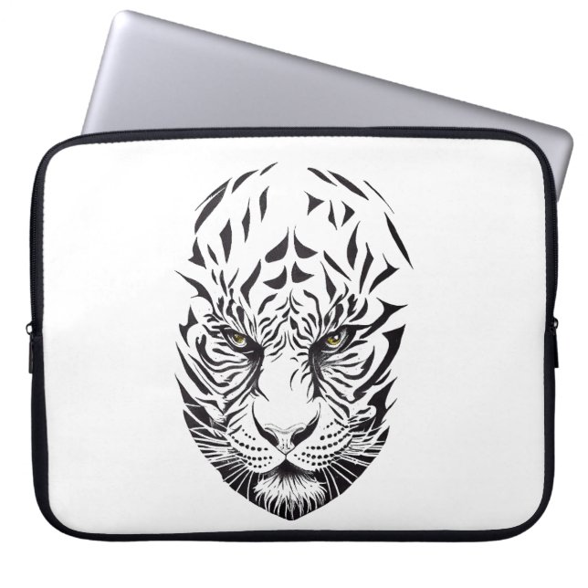 Capa Para Notebook Tiger Wild Animal Nature Illustration Art Tatuagem (Frente)