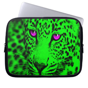 Capa Para Notebook Tigre Corey 80s Leopardo (Verde)