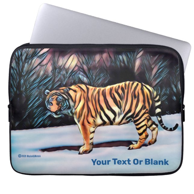 Capa Para Notebook Tigre Siberiano (Frente)