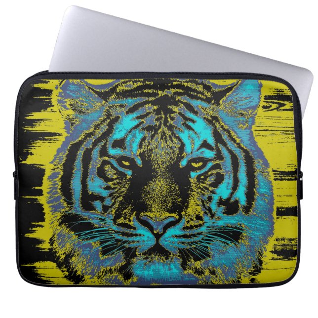 Capa Para Notebook Tigre Vintage (Frente)