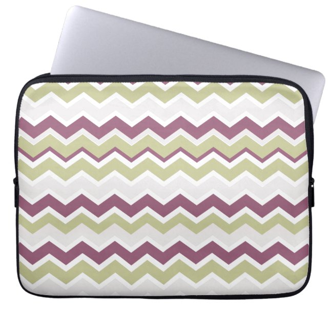 Capa Para Notebook Tijolo Chevron Monograma (Frente)