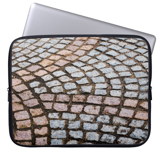 Capa Para Notebook Tijolos castanhos e vermelhos (Frente)