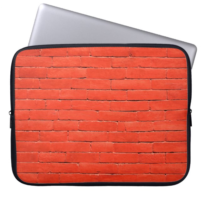 Capa Para Notebook Tijolos vermelhos de parede de tijolos (Frente)
