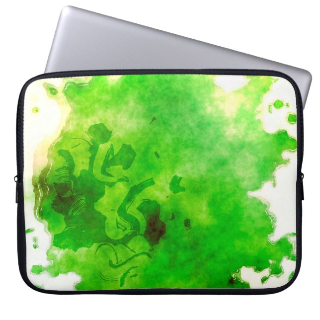 Capa Para Notebook Tinta aquarela de cor d'água (Frente)