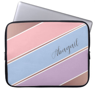 Capa Para Notebook Tinta, Azul e Lavanda Personalizados - Arte com St