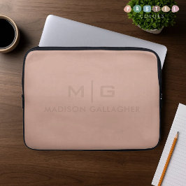 Capa Para Notebook Tinta Terracota Rosa Vermelho Cor Luz Suave Sólida