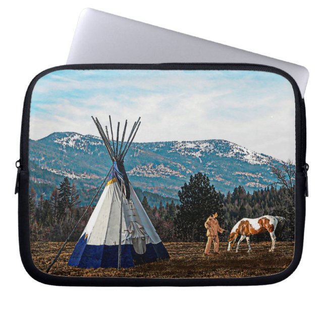 Capa Para Notebook Tipi - Campo de inverno (Frente)