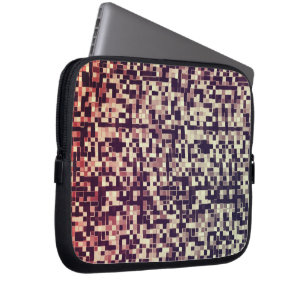 Capa Para Notebook Tipo castanho a vermelho, azulejo ou quadrados peq