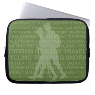 Capa Para Notebook Tipografia de Trekking Saudável Fato Molhado De O