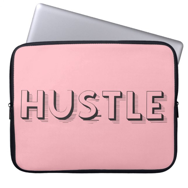 Capa Para Notebook Tipografia Moderna Hustle (Frente)