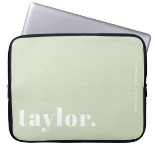 Capa Para Notebook Tipografia Retroativa Mint Green Personalizado