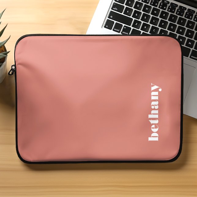 Capa Para Notebook Tipografia Terracota Irregular Personalizada (Criador carregado)