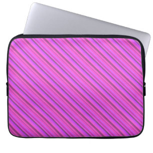 Capa Para Notebook Tiras diagonais cor-de-rosa