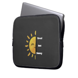 Capa Para Notebook Tired but Sunny ☀️ | Funny Summer Burnout