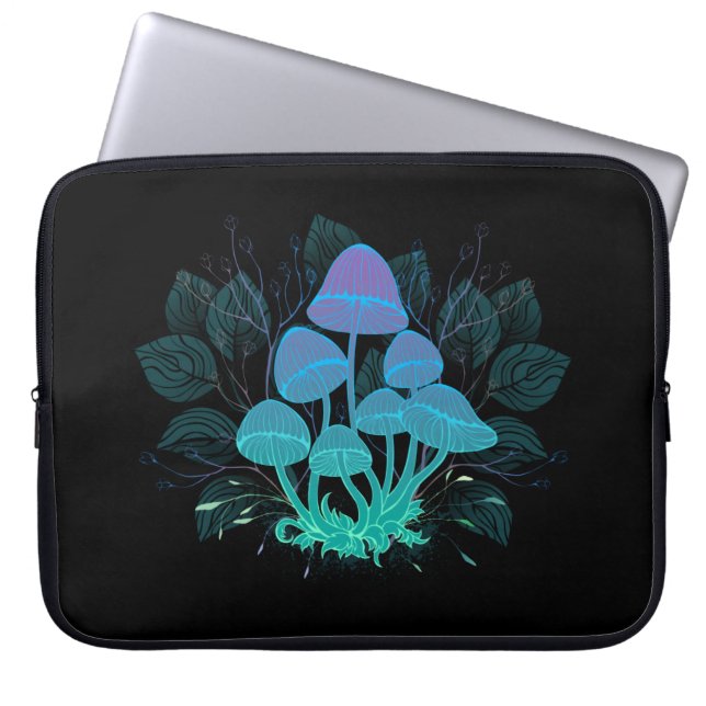 Capa Para Notebook Toadstools em arbustos (Frente)
