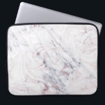Capa Para Notebook Tocar na Tendência Chic Rosa White e Cinza Marble<br><div class="desc">Design personalizado</div>