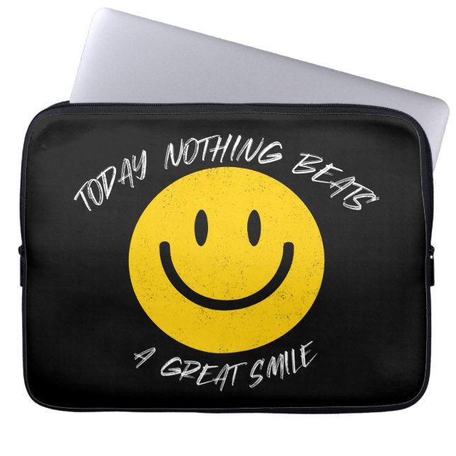 Capa Para Notebook Today Nothing Beats a Great Smile (Frente)