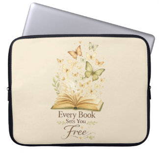Capa Para Notebook Todo Livro Liberta | Borboleta Amante de Livros