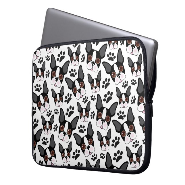 Capa Para Notebook Todos os americanos Boston Terrier Pet Puppy Dog (Frente Esquerda)