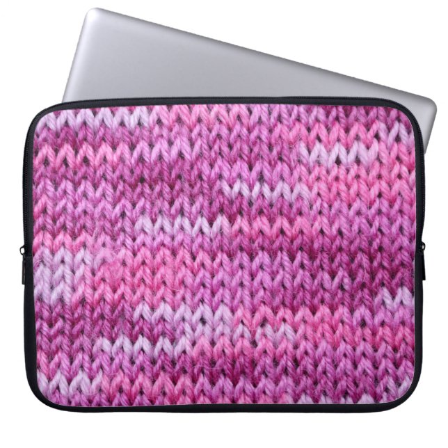 Capa Para Notebook Tons roxos Textura de Tecido (Frente)