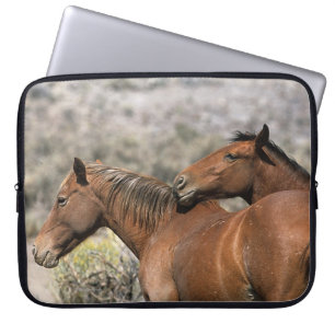 Capa Para Notebook Toque selvagem dos cavalos do mustang