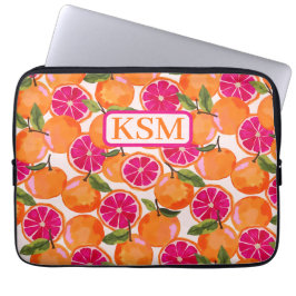 Capa Para Notebook Toranja Aquarela Monograma