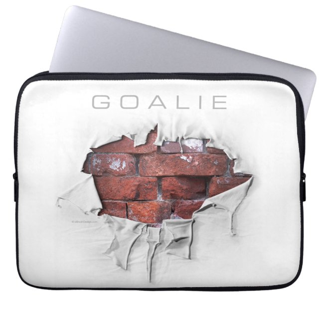 Capa Para Notebook Torn Brick Wall Goalie (Hockey) (Frente)
