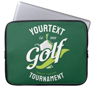Capa Para Notebook Torneio de Golfe do nome Pro Golf Torphy Golfing