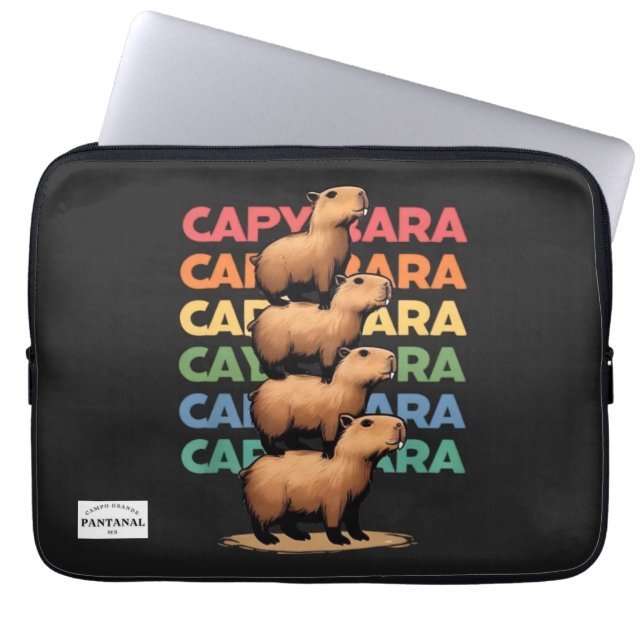Capa Para Notebook Torre Capybara (Frente)