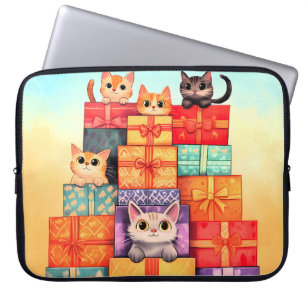 Capa Para Notebook Torre de aniversário do Meow Gift