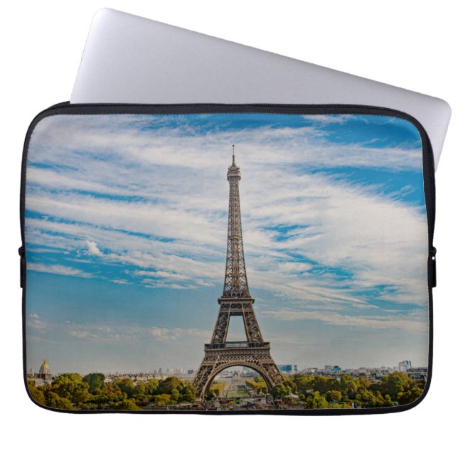 Capa Para Notebook Torre Eiffel em Paris (Frente)