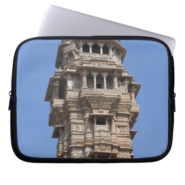 Capa Para Notebook Torre Victoria no Forte Chittorgarh, Índia (Frente)