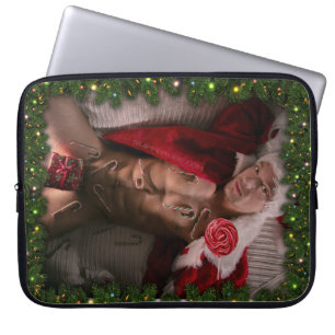 Capa Para Notebook Torso masculino de seis músculos abdominais de Sli