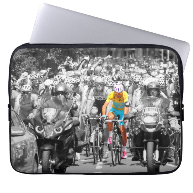 Capa Para Notebook Tour de France Yellow Jersey Peloton Cycling Race (Frente)