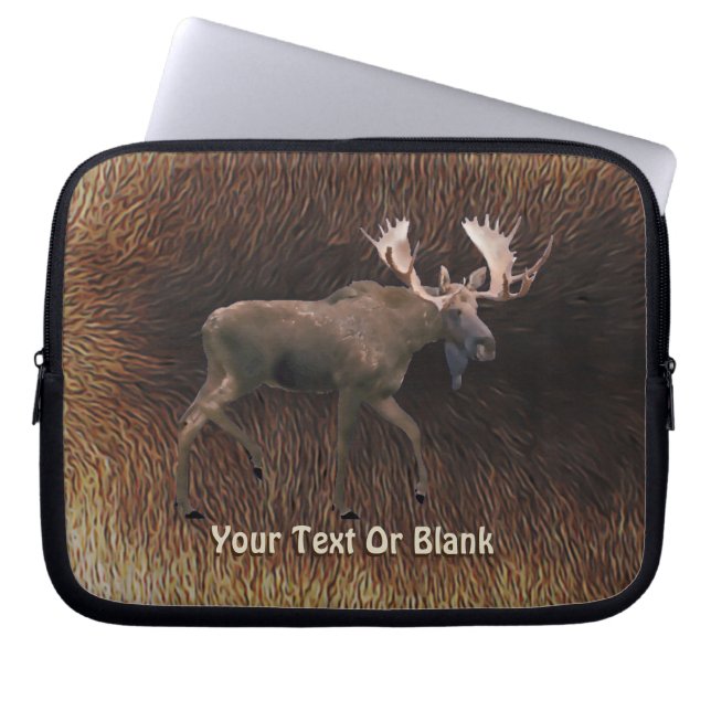 Capa Para Notebook Touro Moose Na Peles De Caribe (Frente)