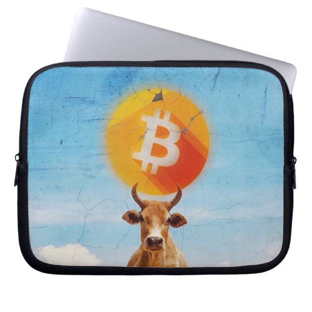 Capa Para Notebook Touro Resiliente Bitcoin (Frente)