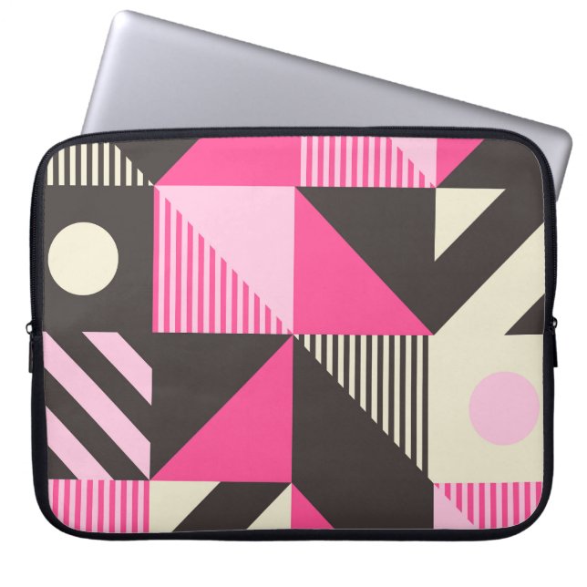 Capa Para Notebook Trabalho de arte Scandinavo Geométrico Simples (Frente)