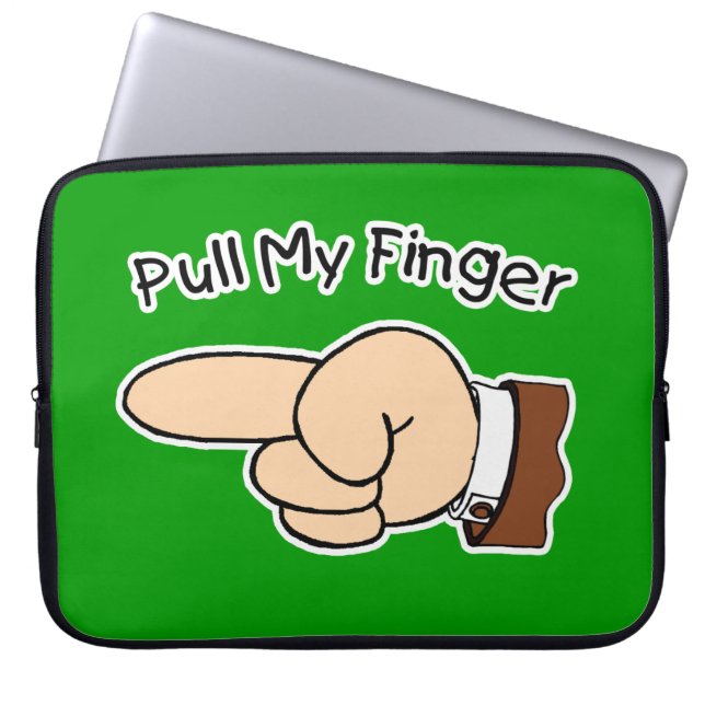Capa Para Notebook Tração que verde meus eletrônicos do dedo (Frente)