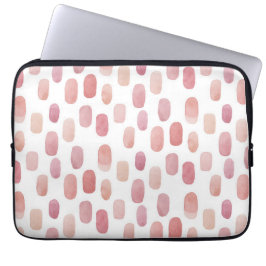 Capa Para Notebook Traço de pincel rosa com aquarela. Padrão simples 