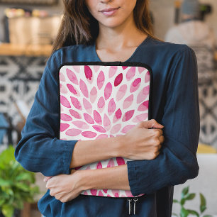 Capa Para Notebook Traços de pincel de aquarela - paleta rosa