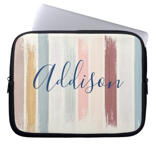 Capa Para Notebook Traços de pincel de Pastel personalizados (Frente)