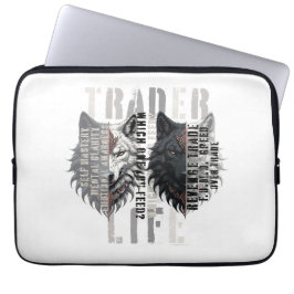 Capa Para Notebook Trader life | Wolf | Both sides