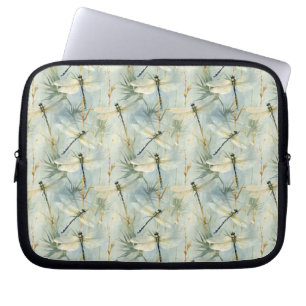 Capa Para Notebook Tranquil Dragonfly Estilo Watercolor